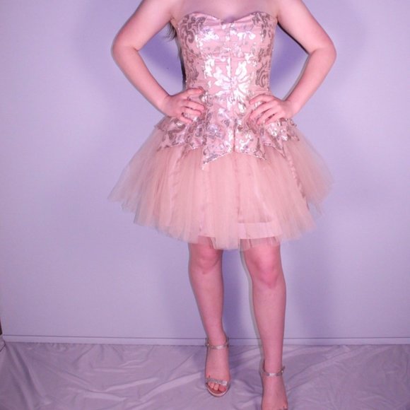 Alison Champagne Prom Dress - Picture 2 of 5